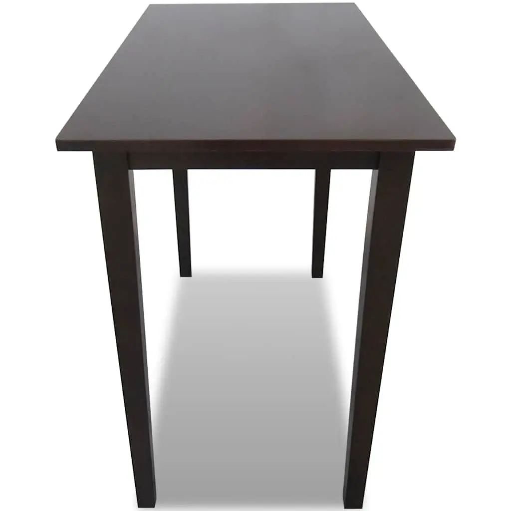 Wooden Bar Table Kitchen Dining Room Console High Top Brown
