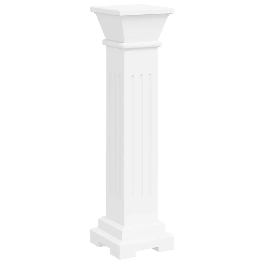 Square Pillar Plant Stand Display Pedestal for Indoor Outdoor White