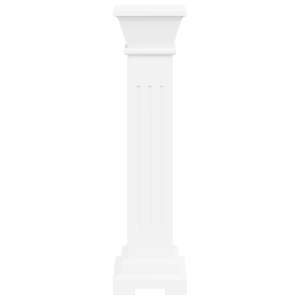 Square Pillar Plant Stand Display Pedestal for Indoor Outdoor White