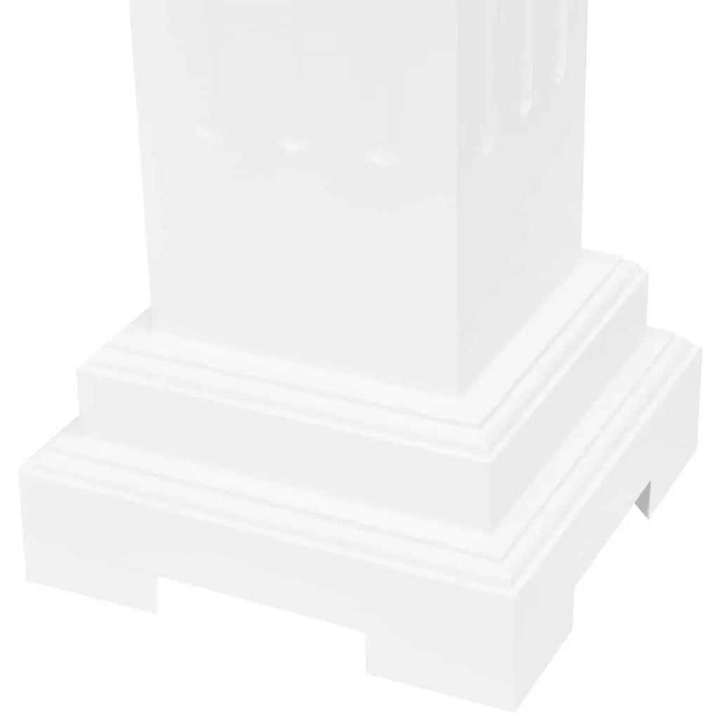Square Pillar Plant Stand Display Pedestal for Indoor Outdoor White