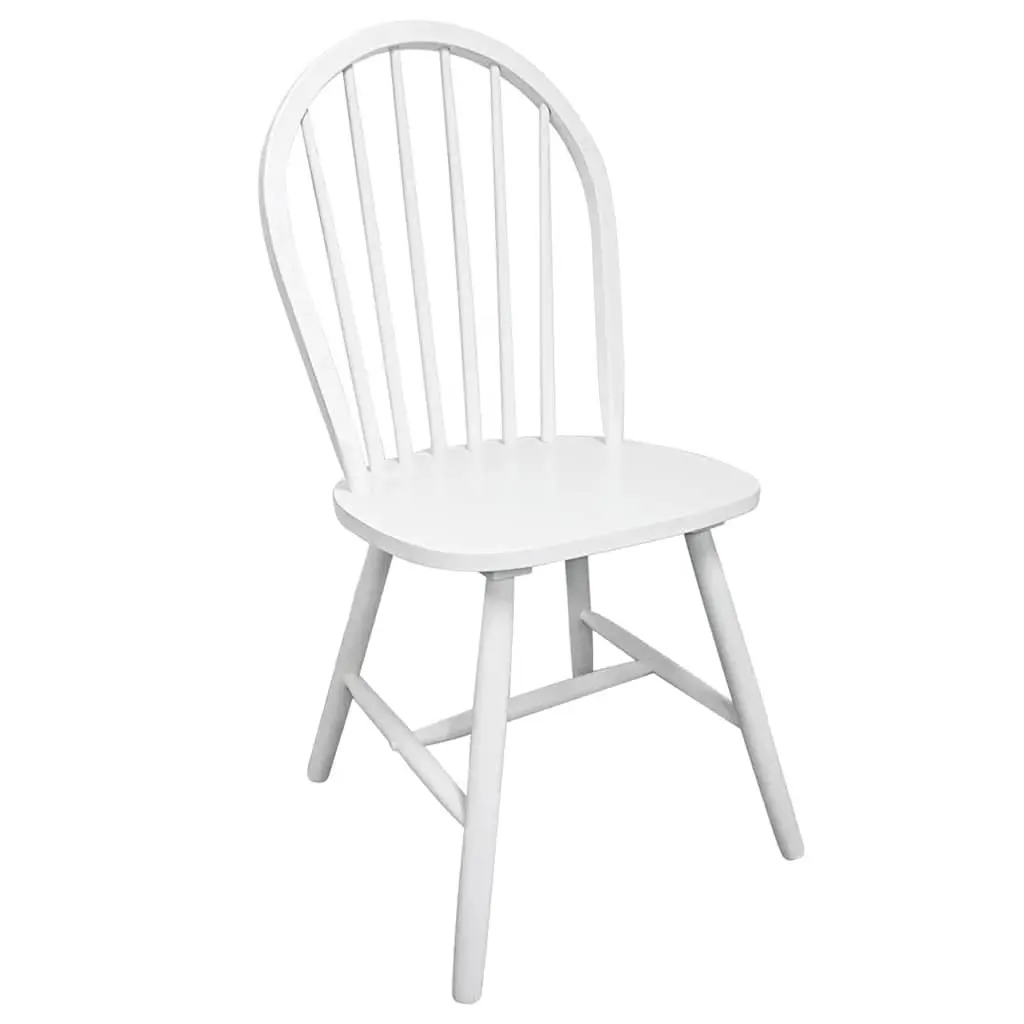 4-Piece White Dining Chair Set
