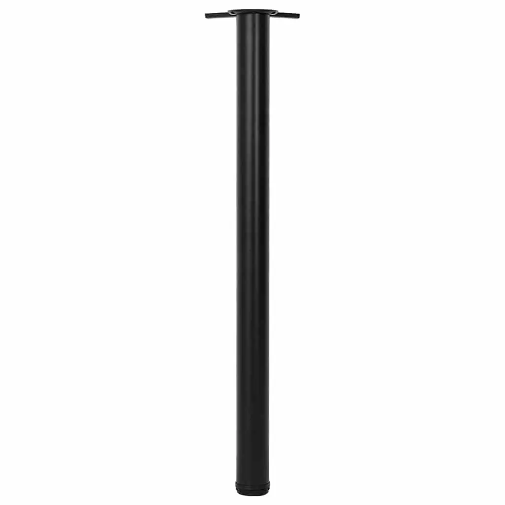 Table Legs Height Adjustable Screw Feet Set of 4 Black 870mm Replacement