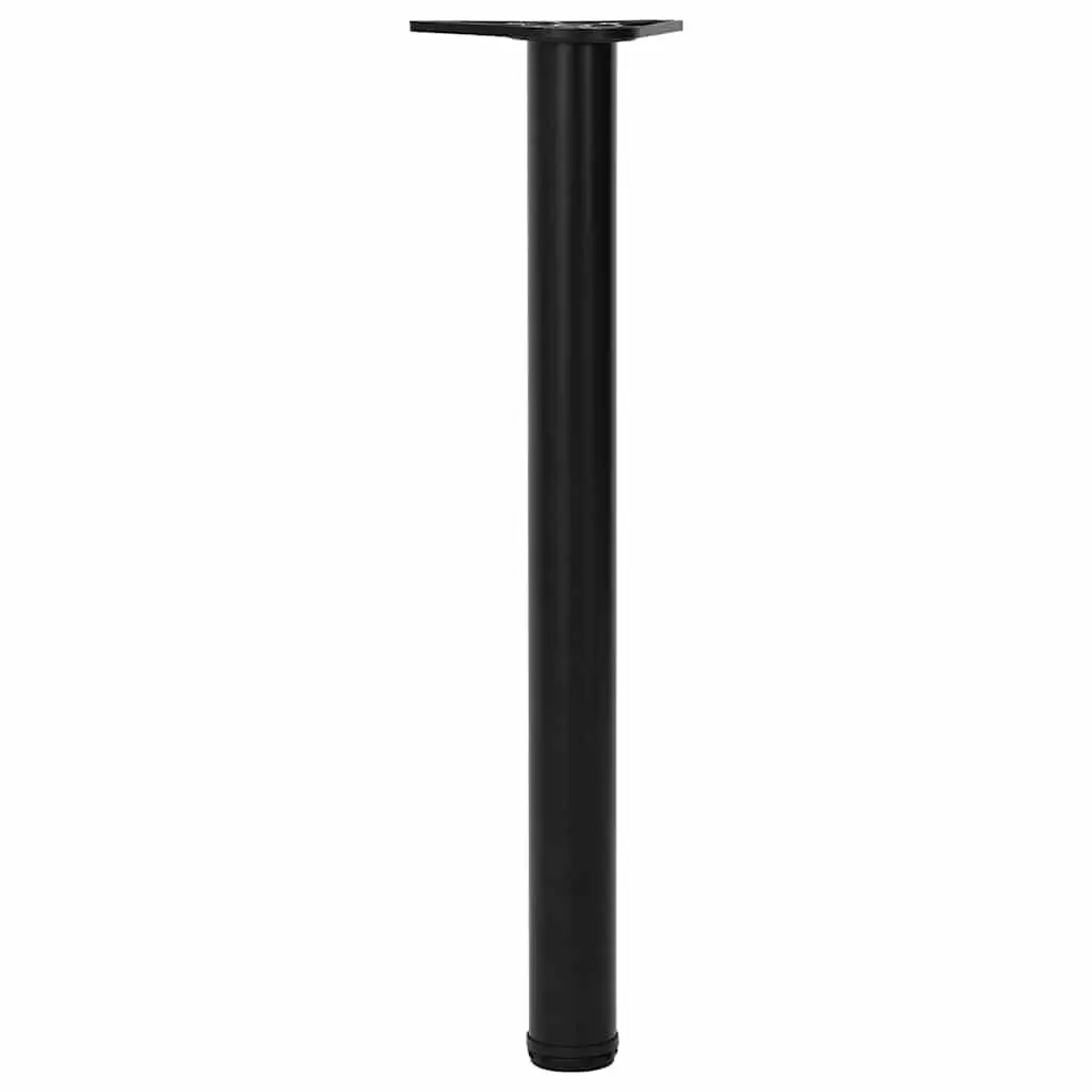 Table Legs Adjustable Set 4 pcs Black 710 mm Replacement Furniture Support