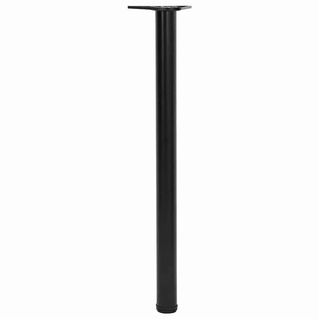 Table Legs Adjustable Replacement 870mm Black Set 4 Pieces