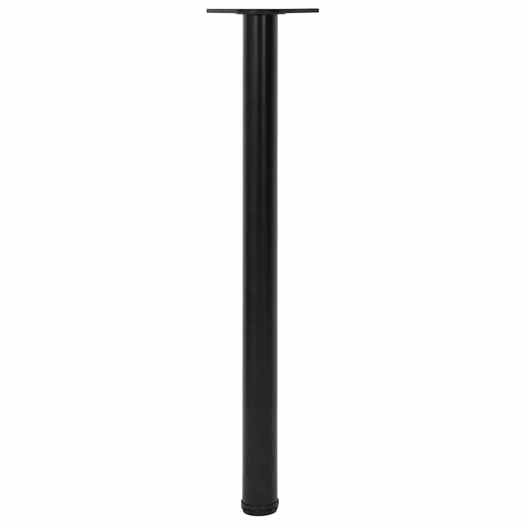Table Legs Adjustable Replacement 870mm Black Set 4 Pieces