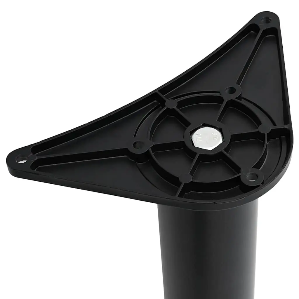 Table Legs Adjustable Replacement 870mm Black Set 4 Pieces