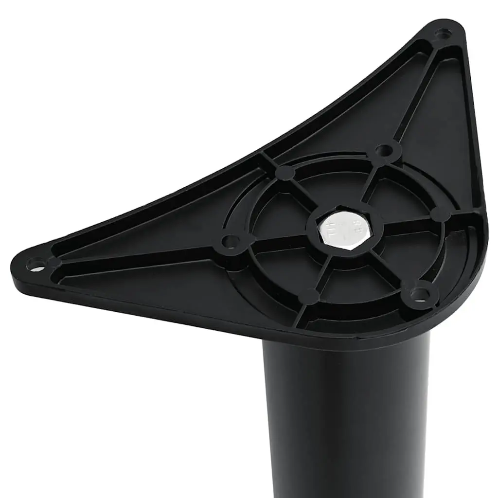 Table Legs Adjustable Black 1100mm Set 4 Pieces