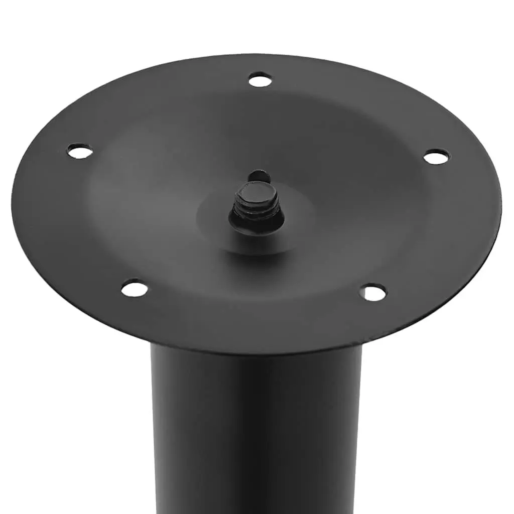 Black Telescopic Table Legs Set of Two