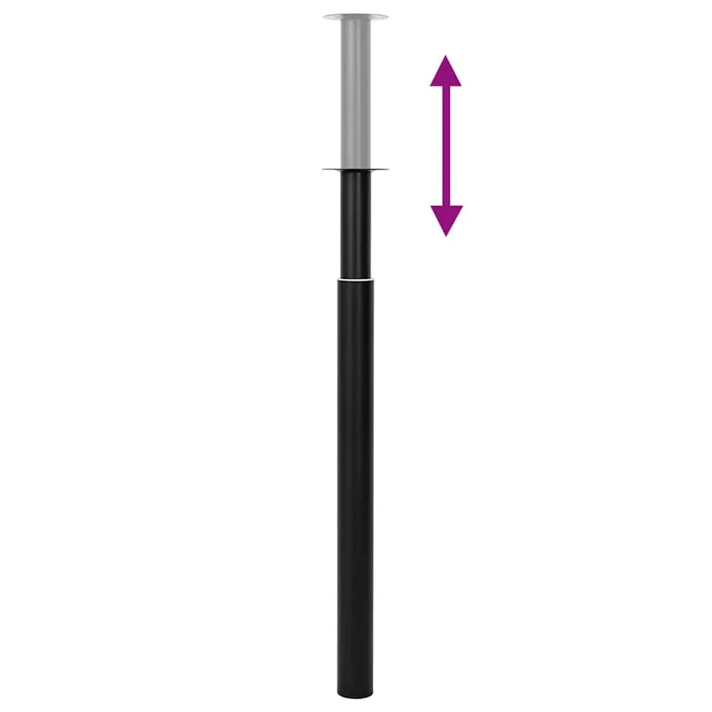 Black Telescopic Table Legs Set of Two