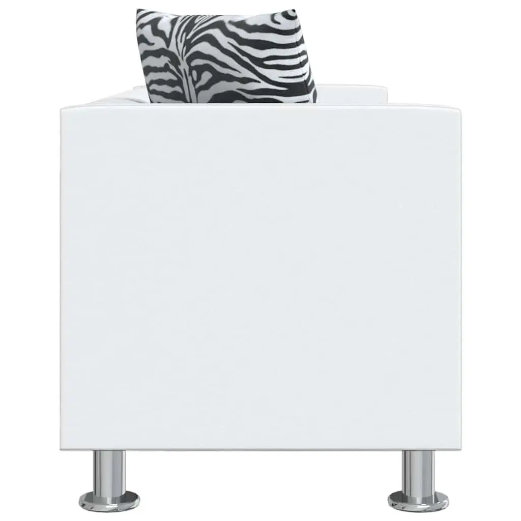 White 2-Seater Sofa with Comfort and Style