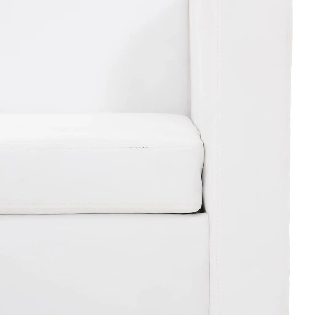 White 2-Seater Sofa with Comfort and Style