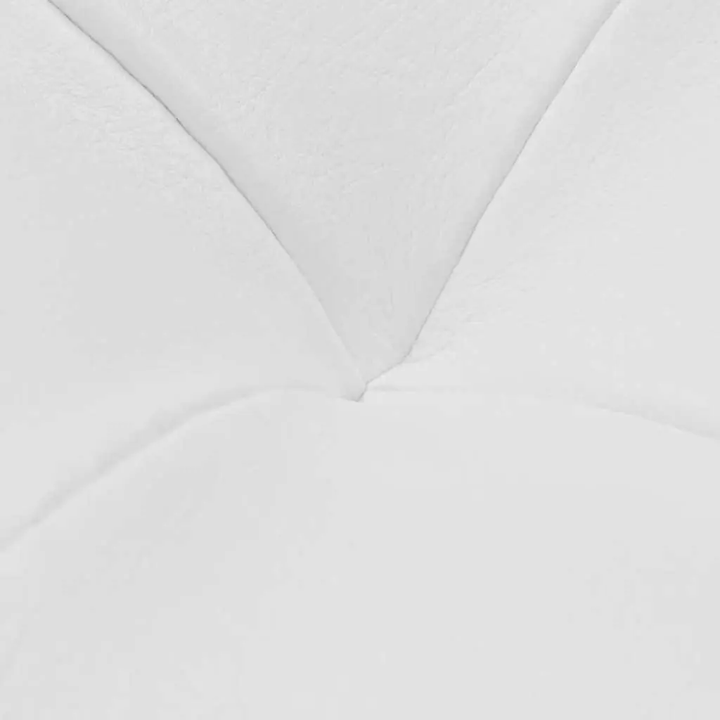 Storage Ottoman White Artificial Leather Foam Seat Hidden Compartment Coffee