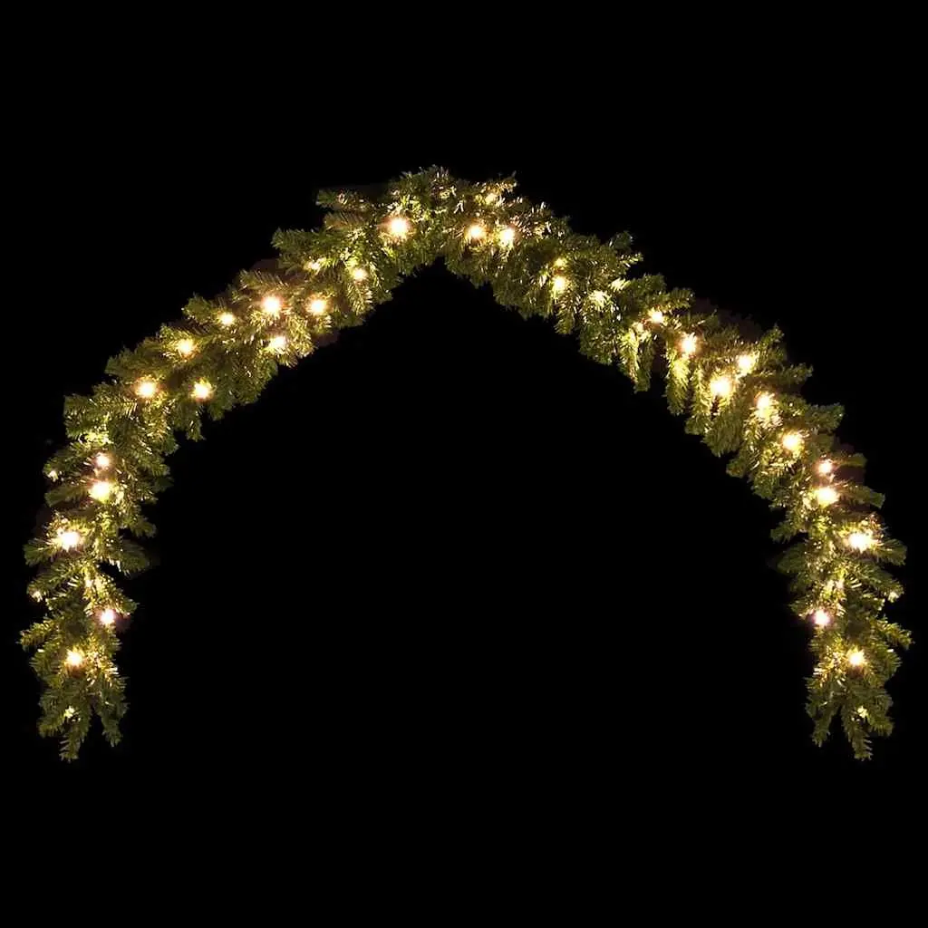 Christmas Garland LED Lights Indoor Outdoor Decoration 5m Green