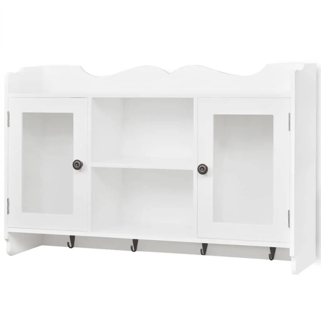 White MDF Display Cabinet