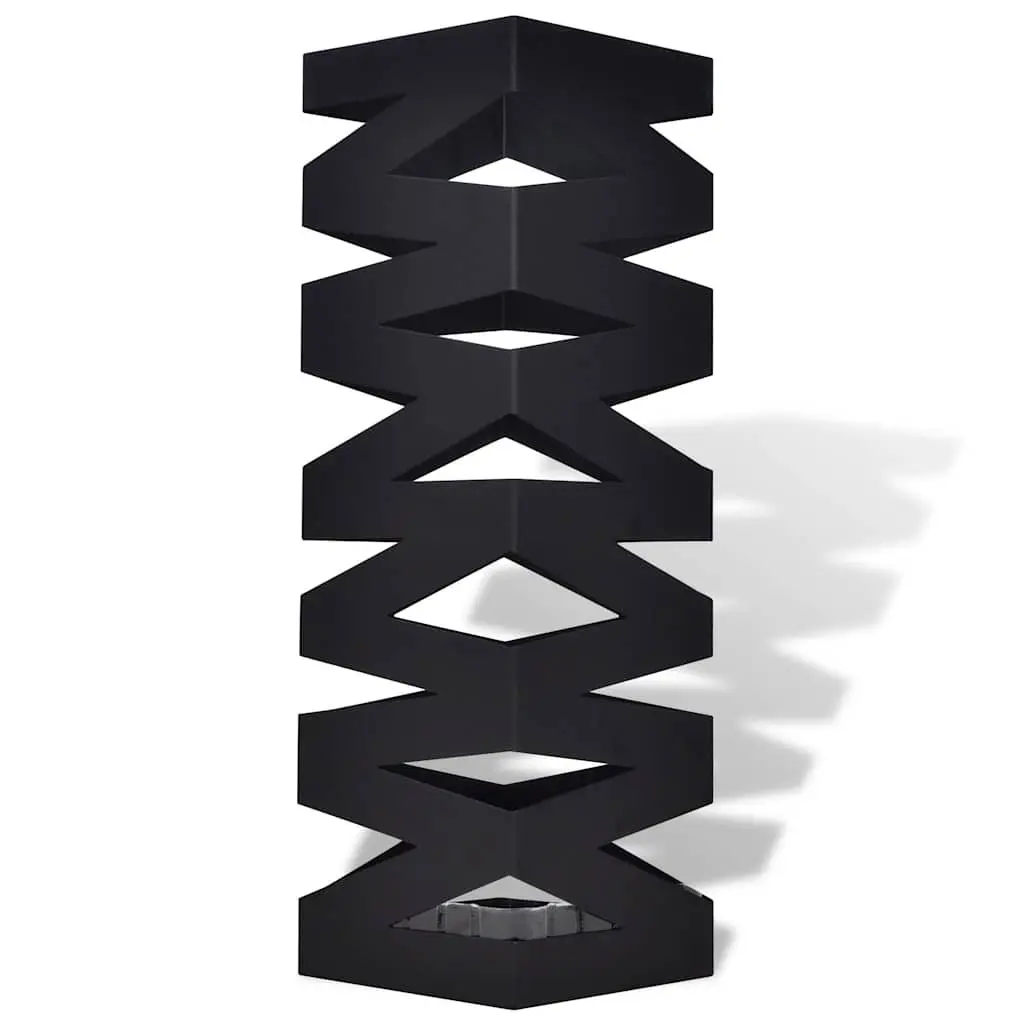Umbrella Stand Storage Holder for Umbrellas Walking Sticks Trekking Poles 48.5cm Black Steel
