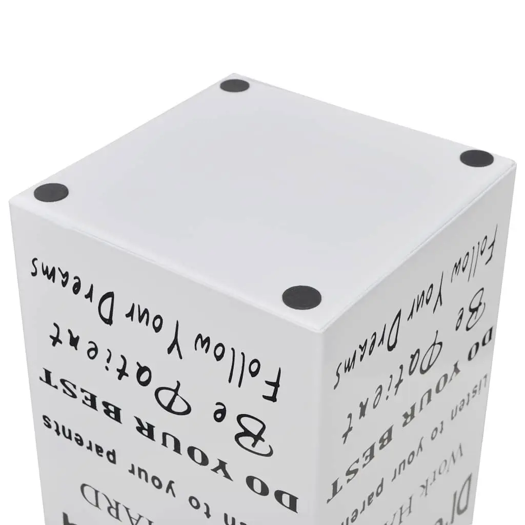 Umbrella Stand Storage Holder 48.5cm White Steel