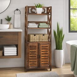 Value and Function in a Brown Bathroom Storage Cabinet