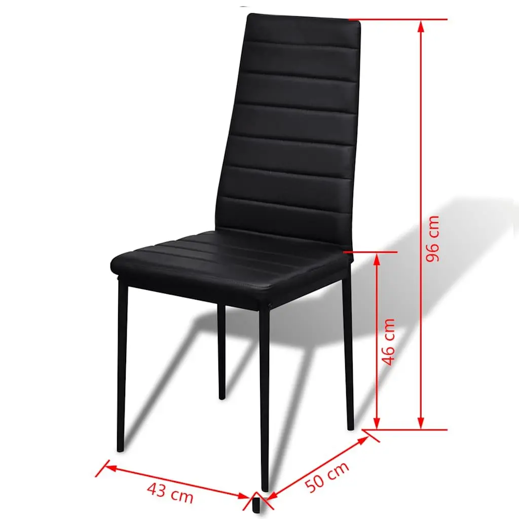 5-Piece Black Dining Set