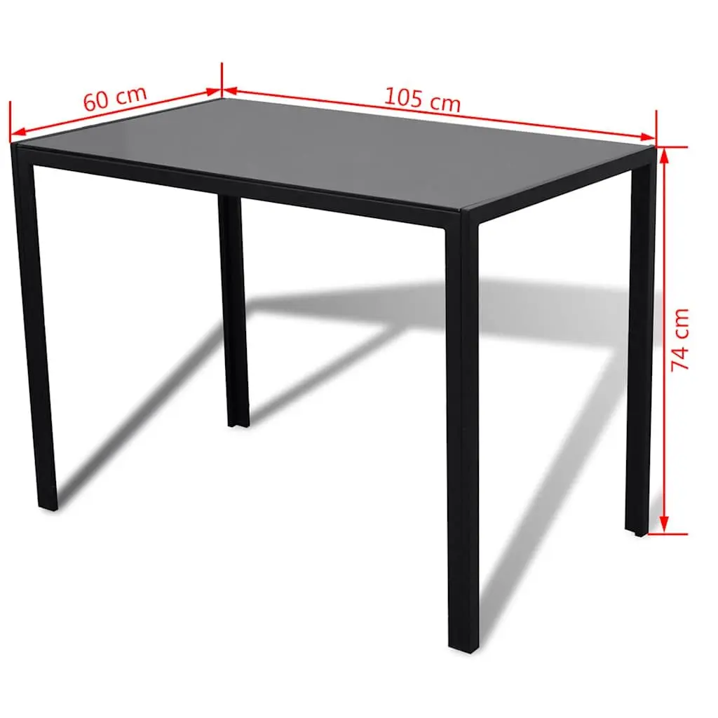 5-Piece Black Dining Set