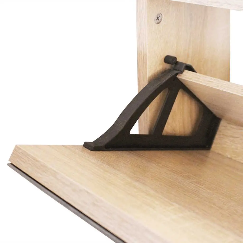 Shoe Cabinet 2-Layer Organiser Wall Mounted Brown