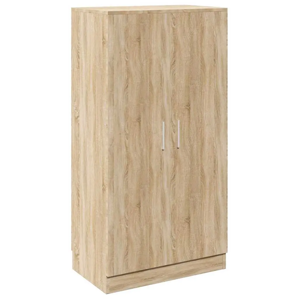 Shoe Cabinet Brown Wooden 7 Compartment Storage Organiser for Hallway Entryway Bedroom