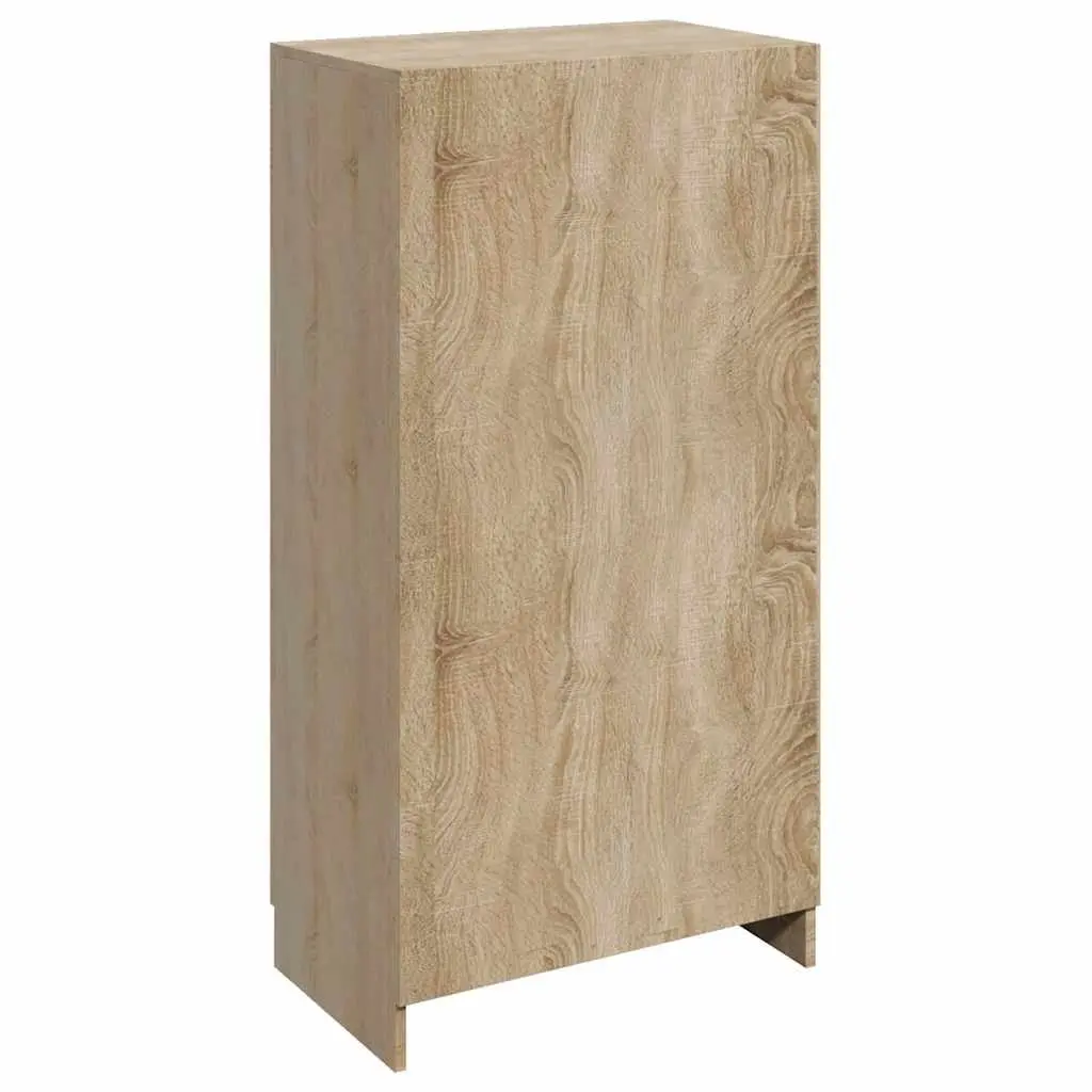 Shoe Cabinet Brown Wooden 7 Compartment Storage Organiser for Hallway Entryway Bedroom