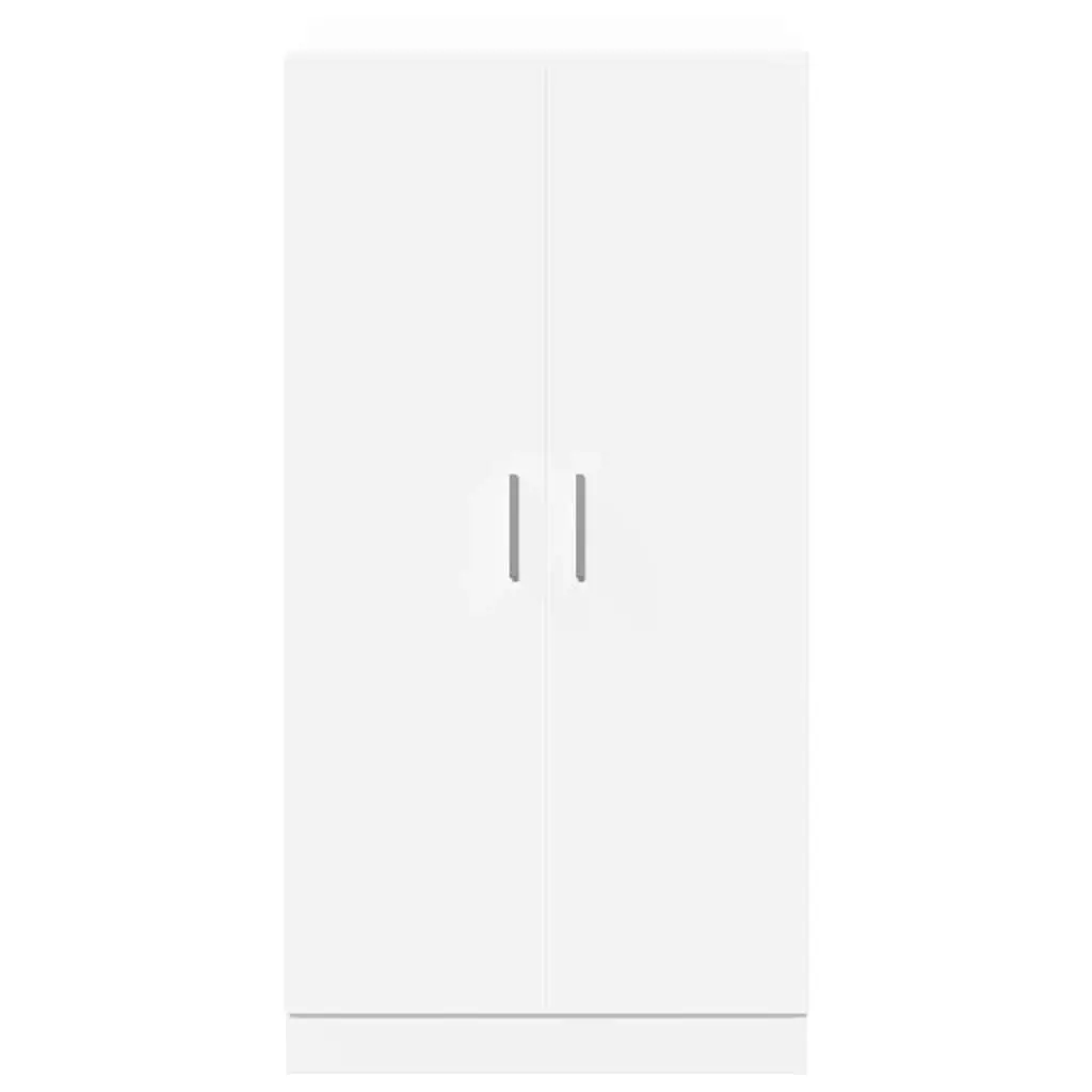 Shoe Cabinet Storage Organiser 7 Shelves White 2 Doors Entryway Hall Closet