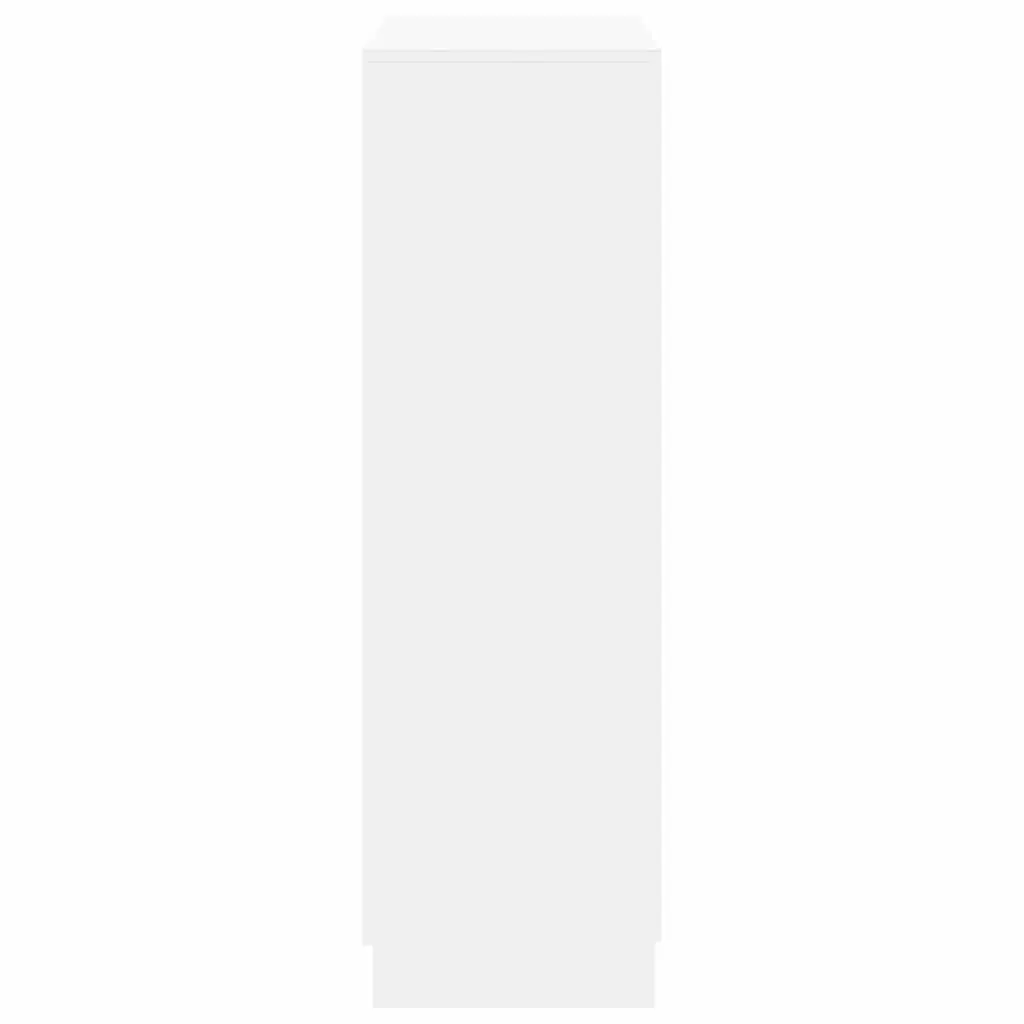 Shoe Cabinet Storage Organiser 7 Shelves White 2 Doors Entryway Hall Closet