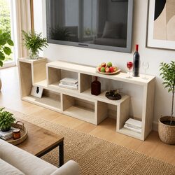 Reliable Brown TV Cabinet with Smart Storage Solutions