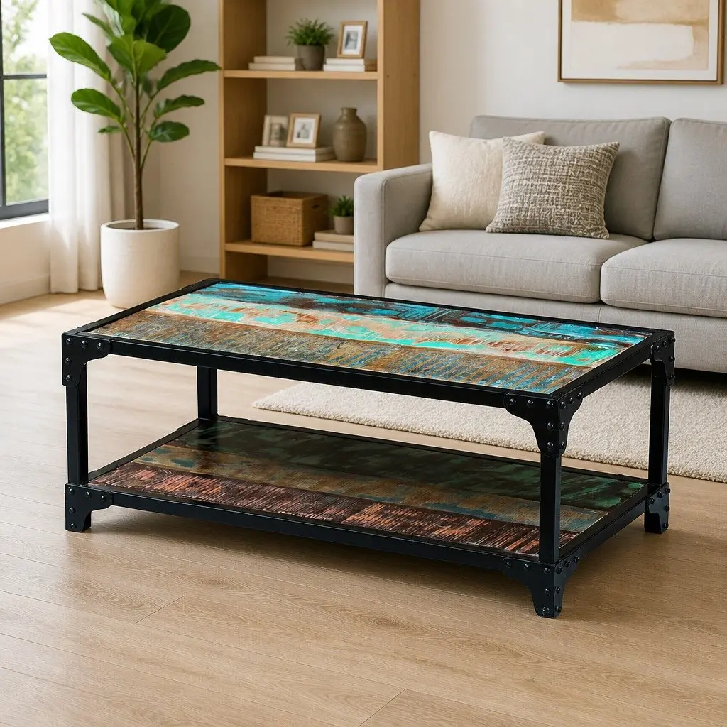 Vintage Coffee Table with Storage Space