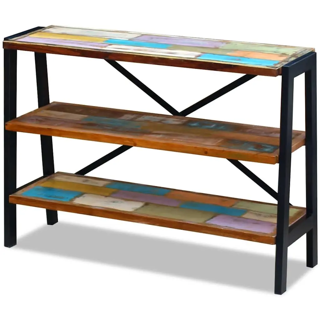 Sideboard 3 Shelves Solid Reclaimed Wood Storage Cabinet Console Table Furniture