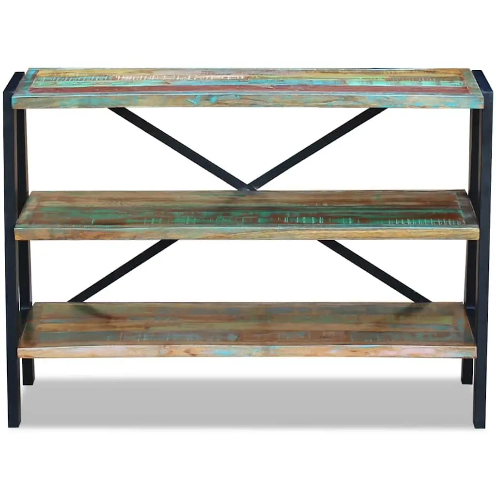 Sideboard 3 Shelves Solid Reclaimed Wood Storage Cabinet Console Table Furniture