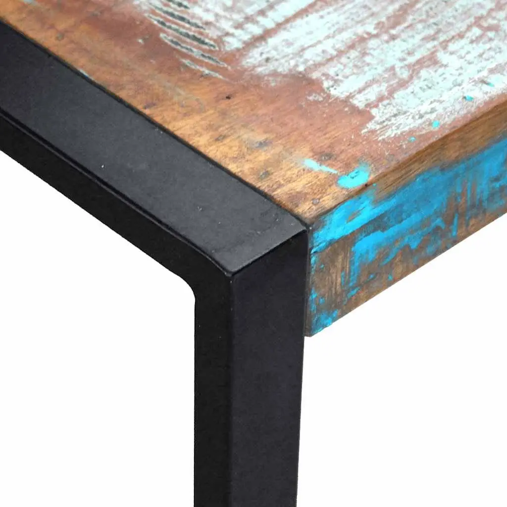 Nesting Tables Solid Reclaimed Wood Stackable End Side Coffee Multicolour 3 Piece