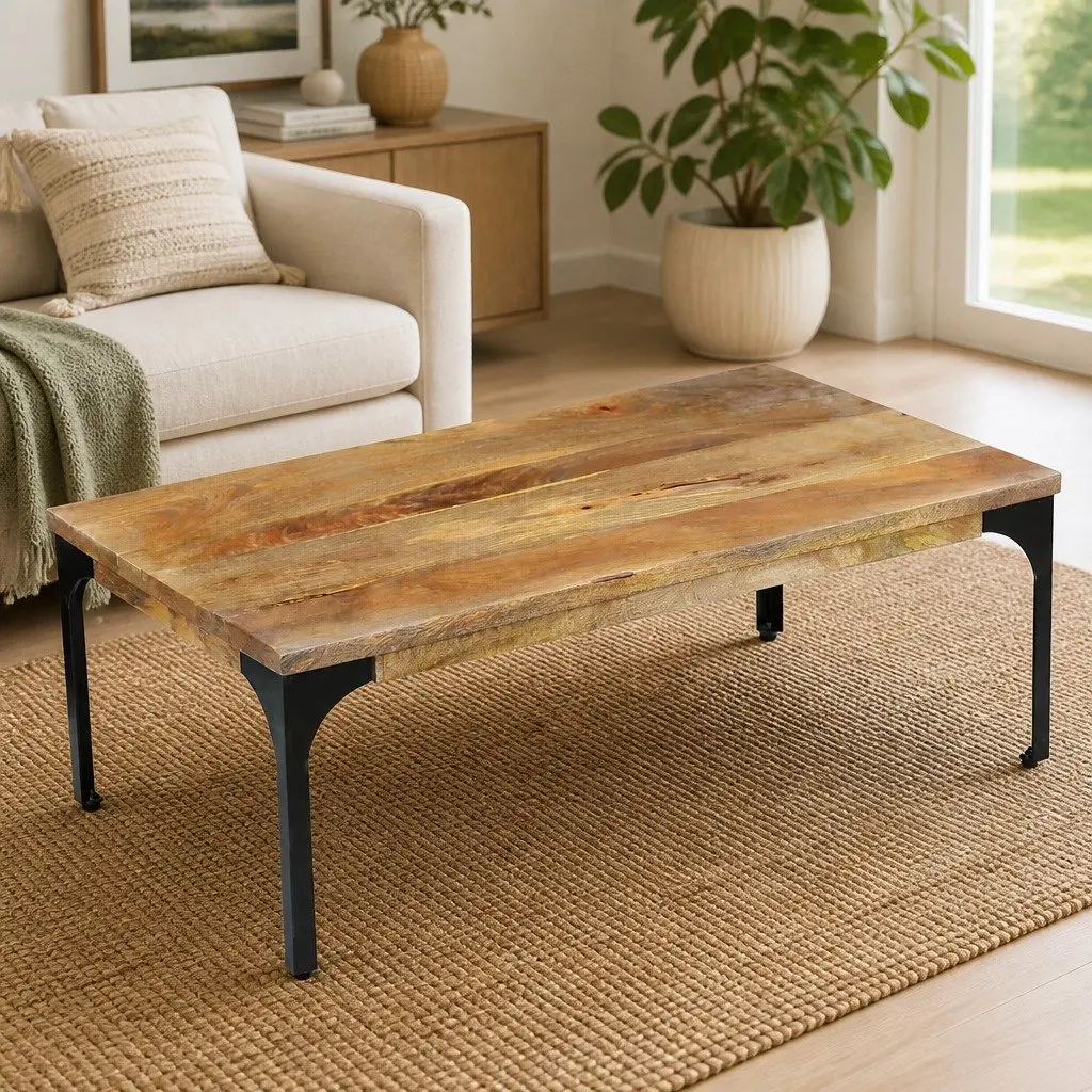 Brown Coffee Table with Solid Build