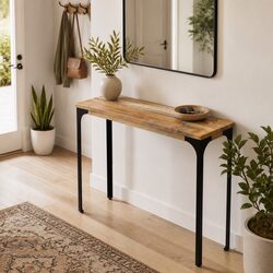 Reliable Wooden Console Table 120x35x76cm for Practical Use