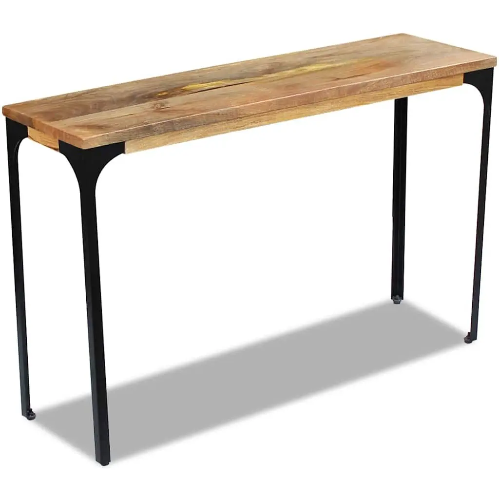 Wooden Console Table Sideboard 120x35x76cm Living Room Brown