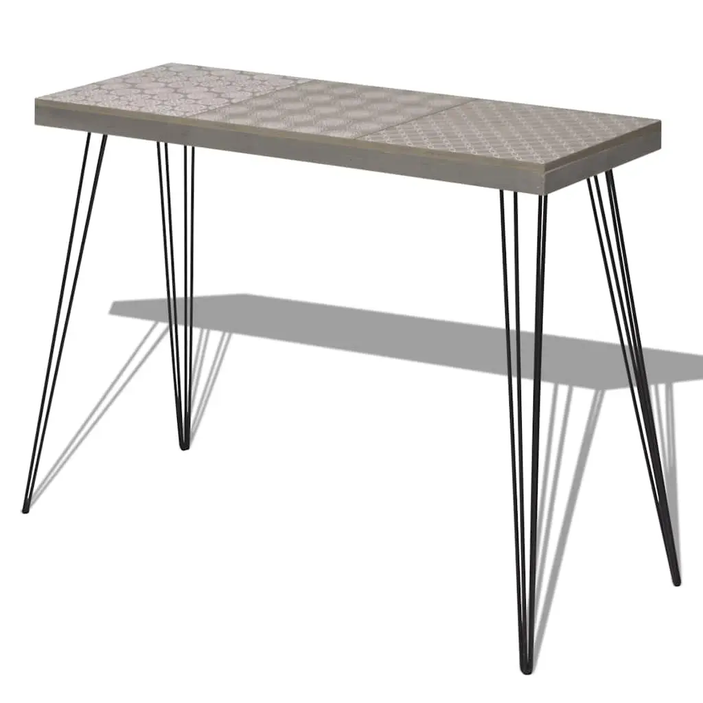 Console Table Accent Display Hallway Furniture 90L x 30W x 71.5H cm Grey