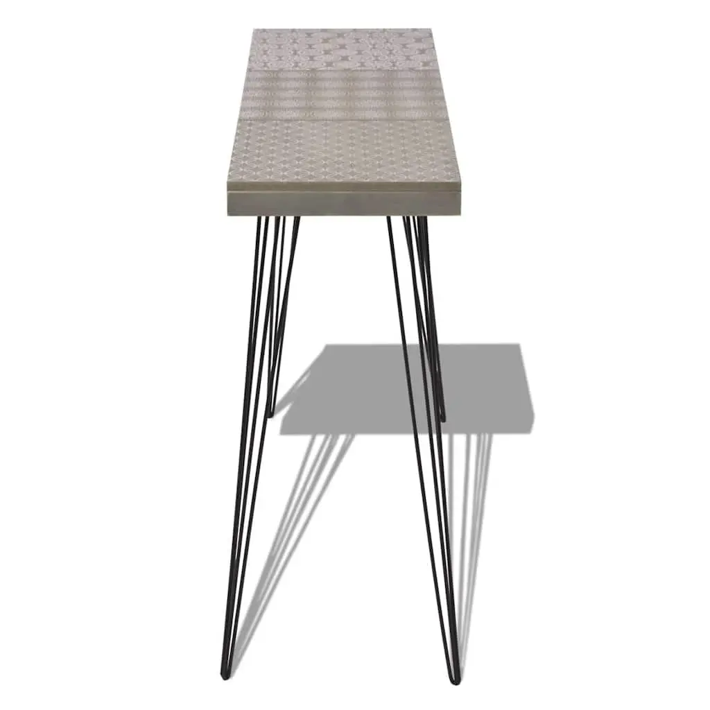 Console Table Accent Display Hallway Furniture 90L x 30W x 71.5H cm Grey