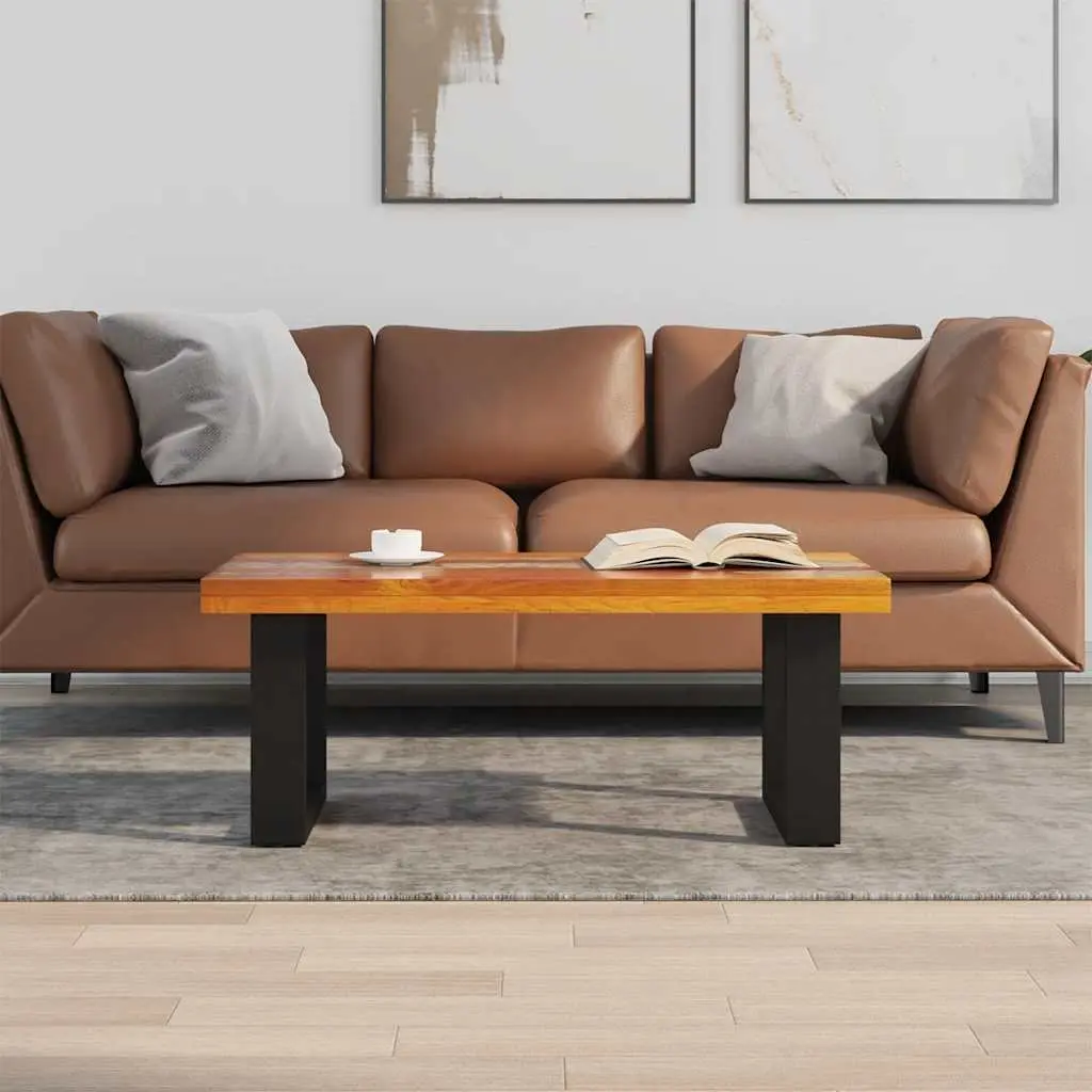 Teak and Mango Wood Coffee Table 100x50cm