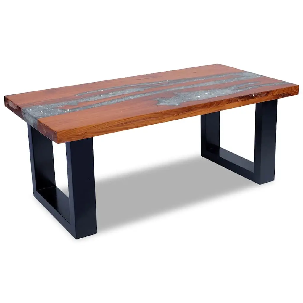Teak and Mango Wood Coffee Table 100x50cm