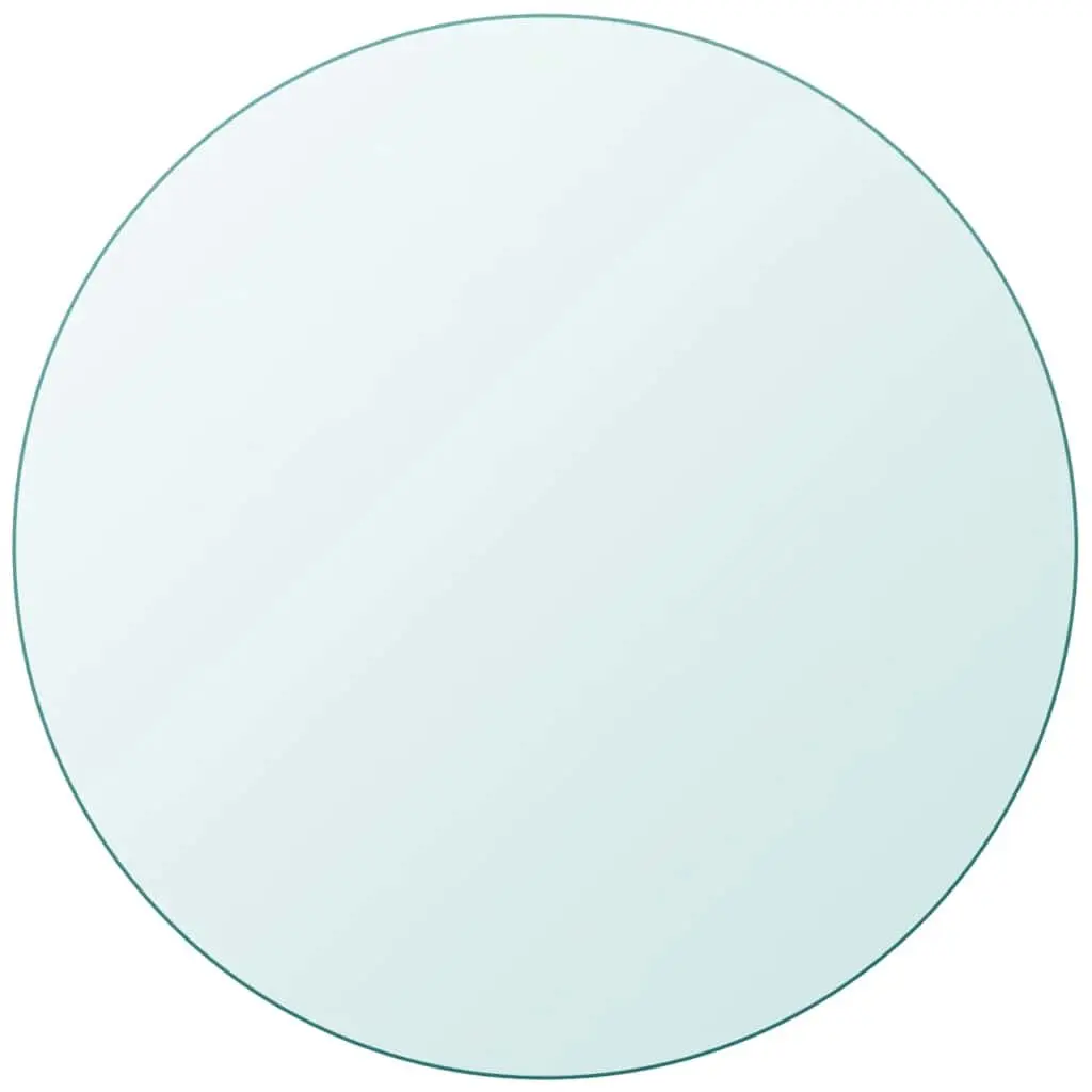 600mm Clear Tempered Glass Table Cover