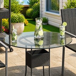 Reliable 700mm Round Tempered Glass Table Top with Style