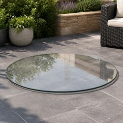 Reliable 700mm Round Tempered Glass Table Top with Style