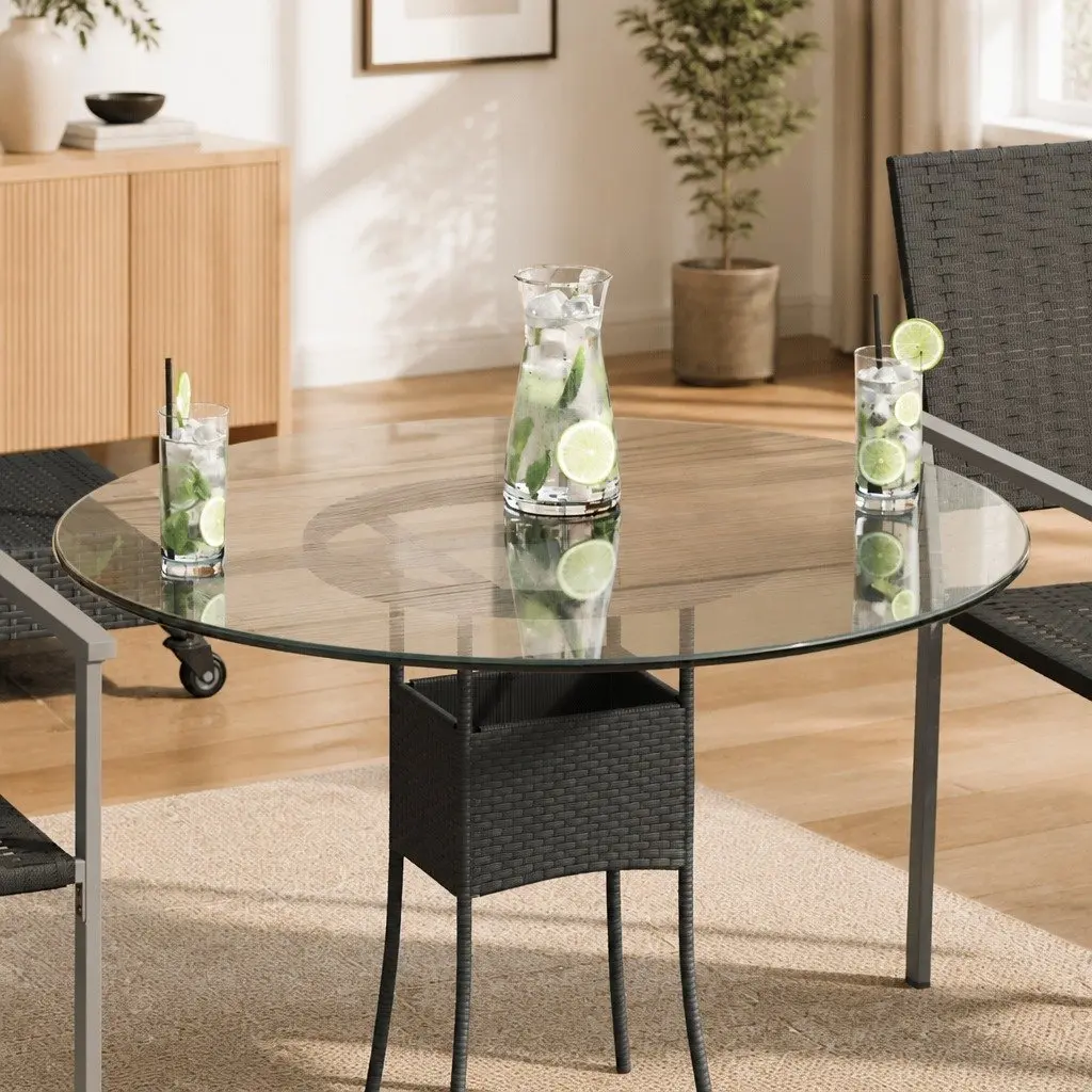 Round Tempered Glass Tabletop 80cm Diameter