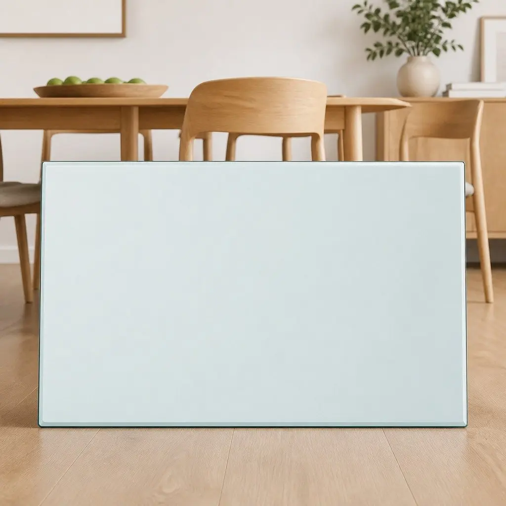 Tempered Glass Table Top Rectangular 1000x620mm Clear Dining Coffee Garden Table