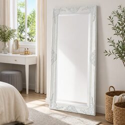 Quality Wall Mirror with Bevelled Edge and Baroque Frame