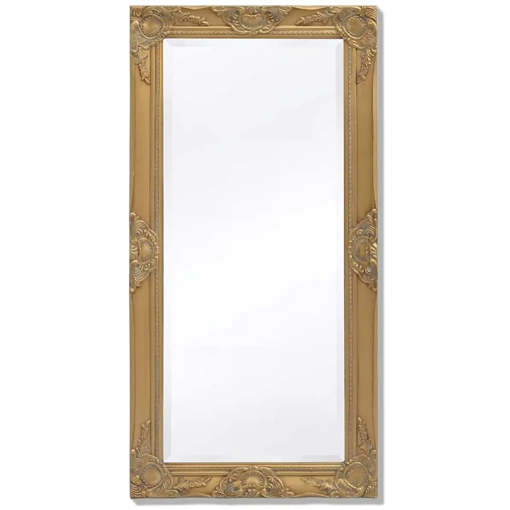 Wall Mirror Ornate Decorative Baroque Style Bevelled Edge 100x50cm Gold Frame
