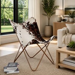Durable Cowhide Butterfly Chair: Comfort Meets Value
