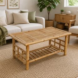 Stylish and Practical Bamboo Coffee Table for Your Home