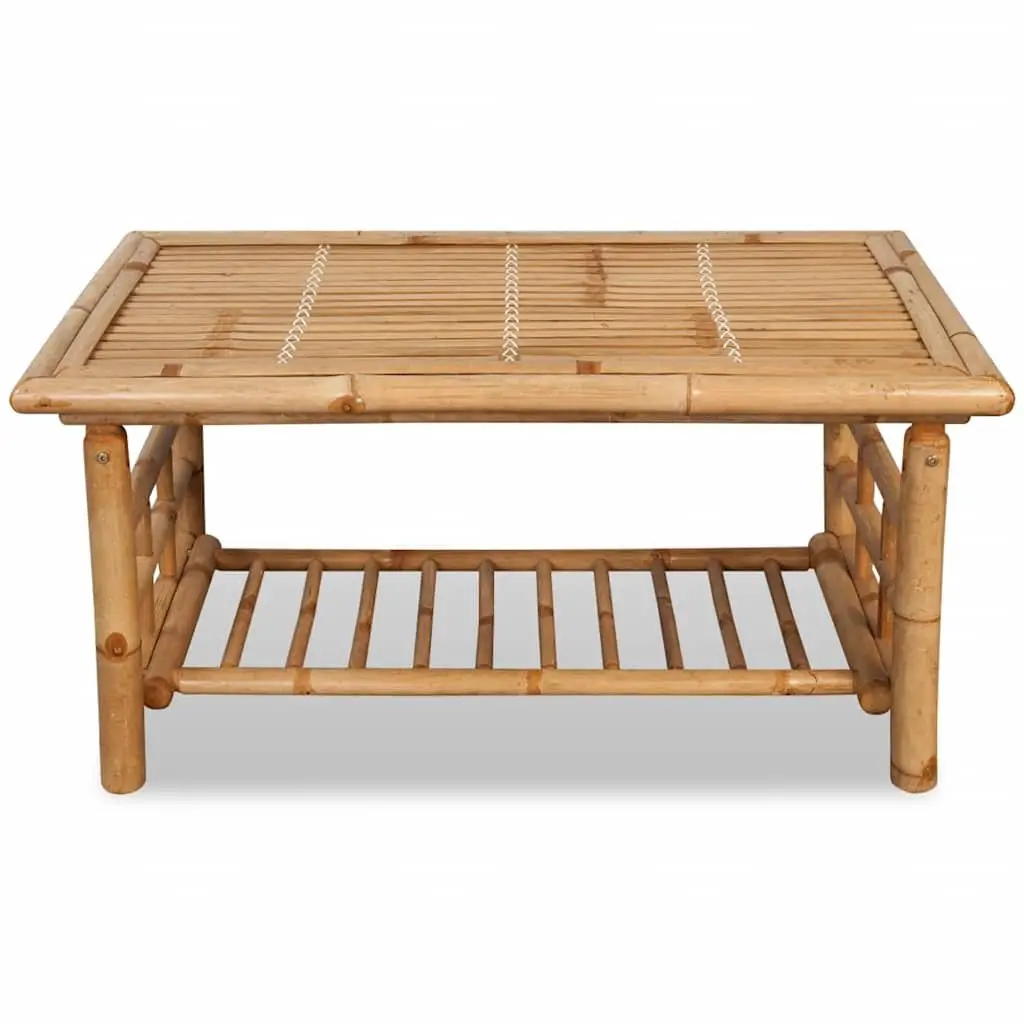 Bamboo Coffee Table Living Room Accent Furniture 90x50x45cm Brown